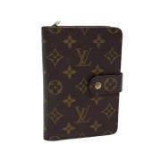 Pre-owned Coated canvas wallets Louis Vuitton Vintage , Brown , Dames