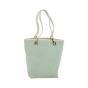 Pre-owned Canvas handbags Gucci Vintage , Blue , Dames