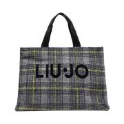 Multicolor Handtas met Gouden Details Liu Jo , Black , Dames