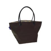 Pre-owned Nylon handbags Burberry Vintage , Brown , Dames