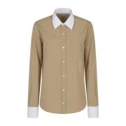 Klassieke Shirt Must Buy Ami Paris , Brown , Dames