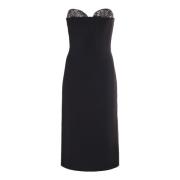 Zwarte Jurken Vestiti Genny , Black , Dames