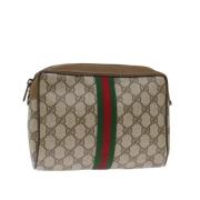 Pre-owned Leather gucci-bags Gucci Vintage , Beige , Dames