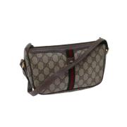 Pre-owned Canvas gucci-bags Gucci Vintage , Beige , Dames