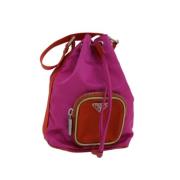 Pre-owned Nylon prada-bags Prada Vintage , Pink , Dames