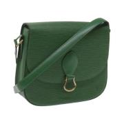 Pre-owned Leather louis-vuitton-bags Louis Vuitton Vintage , Green , D...