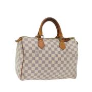 Pre-owned Canvas handbags Louis Vuitton Vintage , Beige , Dames