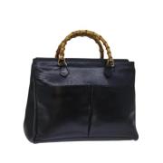 Pre-owned Leather handbags Gucci Vintage , Black , Dames