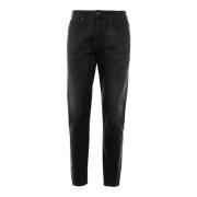 Heren Jeans D-Fining Grijs Denim Diesel , Black , Heren