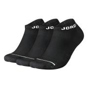 Zwarte Ghost No-show Sokken 3-Pack Jordan , Black , Unisex