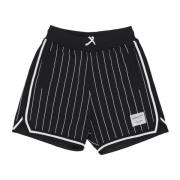 Gestreepte Basketbal Game Day Shorts Mitchell & Ness , Black , Heren