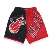 Miami Heat Basketball Shorts Hardwood Classics Mitchell & Ness , Black...