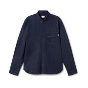 Denim Stone Wash Shirt Horssten Twothirds , Blue , Heren