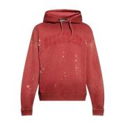 Rode Verf Spetters Logo Trui Dsquared2 , Red , Heren