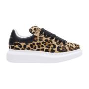 Luipaardprint Sneakers Bruin Alexander McQueen , Brown , Dames