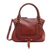 Stijlvolle Medium Leren Handtas Chloé , Brown , Dames