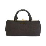 Zwarte Goji Raffia Handtas Jil Sander , Black , Dames