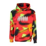 All Over Print Fleece Hoodie Jordan , Multicolor , Heren