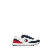 Blauwe Sportieve Sneakers Tommy Hilfiger , Multicolor , Heren