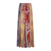 Kleurrijke Zomer Flared Broek Etro , Multicolor , Dames