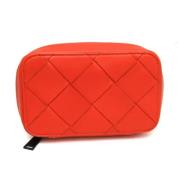 Pre-owned Fabric pouches Bottega Veneta Vintage , Orange , Dames