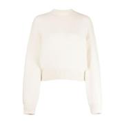 Beige Alpaca Wol Trui Jacquemus , Beige , Dames