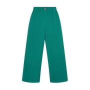 Pinstripe Wide Leg Pants Alix The Label , Green , Dames