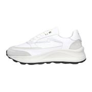 Witte Leren Lage Sneakers Nubikk , White , Dames