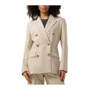 Evie Fitted Blazer Second Dames , Beige , Dames