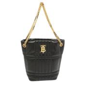 Pre-owned Leather totes Burberry Vintage , Black , Dames