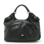 Pre-owned Leather handbags Salvatore Ferragamo Pre-owned , Black , Dam...