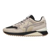 Technical fabric and suede sneakers Yak-M. W6Yz , Beige , Heren