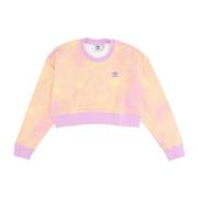 Bliss Lilac Cropped Lichtgewicht Crew Neck Sweatshirt Adidas , Yellow ...