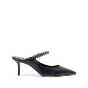 Leren Muiltjes Bing Stijl Jimmy Choo , Black , Heren