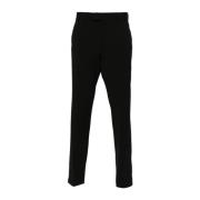 Zwarte Wollen Broek Hugo Boss , Black , Heren