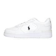 Witte Lage Top Sneakers Master Court Ralph Lauren , White , Heren