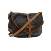 Pre-owned Canvas louis-vuitton-bags Louis Vuitton Vintage , Brown , Da...