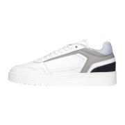 Witte Leren Lage Sneaker Nubikk , White , Heren