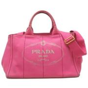 Pre-owned Canvas handbags Prada Vintage , Pink , Dames