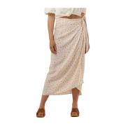 Mallorca Skirt Aop Creme Envii , Multicolor , Dames