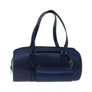 Pre-owned Leather handbags Louis Vuitton Vintage , Blue , Dames