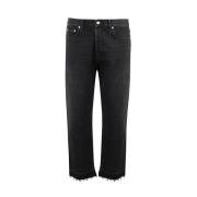 Zwarte Jeans Regular Fit Rits Sluiting Valentino Garavani , Black , He...