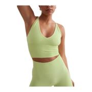 Naadloze Cross Back Bralette Aim'n , Green , Dames