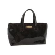 Pre-owned Leather handbags Louis Vuitton Vintage , Black , Dames