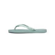 Groene Kristal Slim Zomer Slipper Havaianas , Green , Dames