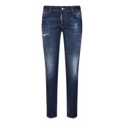 Blauwe Skinny-Fit Jeans Aw24 Dsquared2 , Blue , Dames