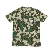 Camo Zak T-Shirt HUF , Green , Heren