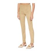 Maya Suede Leggings - Beige Super Slim Guess , Beige , Dames