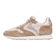 Suede and wool sneakers Julia Voile Blanche , Brown , Dames