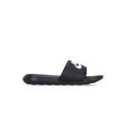 Zwarte Slide Pantoffels met Arctic Pink Detail Nike , Black , Dames